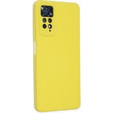 Happycase Xiaomi Redmi Note 11 Pro Kılıf Nano Içi Kadife  Silikon - Sarı