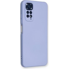 Happycase Xiaomi Redmi Note 11 Kılıf Nano Içi Kadife  Silikon - Lila