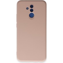 Happycase Huawei Mate 20 Lite Kılıf Nano Içi Kadife  Silikon - Pudra