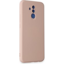 Happycase Huawei Mate 20 Lite Kılıf Nano Içi Kadife  Silikon - Pudra