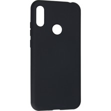 Happycase Huawei Y6 2019 Kılıf Nano Içi Kadife  Silikon - Koyu Gri