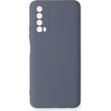 Happycase Huawei P Smart 2021 Kılıf Nano Içi Kadife  Silikon - Gri