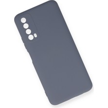 Happycase Huawei P Smart 2021 Kılıf Nano Içi Kadife  Silikon - Gri