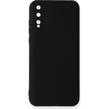 Happycase Huawei P Smart S Kılıf Nano Içi Kadife  Silikon - Siyah