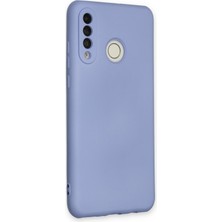 Happycase Huawei P30 Lite Kılıf Nano Içi Kadife  Silikon - Lila