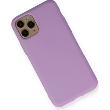 Happycase iPhone 11 Pro Kılıf Nano Içi Kadife  Silikon - Lila