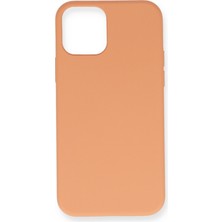 Happycase iPhone 12 Pro Kılıf Nano Içi Kadife  Silikon - Turuncu