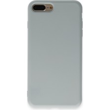 Happycase iPhone 7 Plus Kılıf Nano Içi Kadife  Silikon - Buz Mavisi