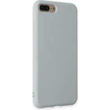 Happycase iPhone 7 Plus Kılıf Nano Içi Kadife  Silikon - Buz Mavisi