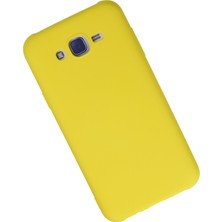 Happycase Samsung Galaxy J7 Kılıf Nano Içi Kadife  Silikon - Sarı