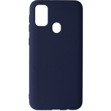 Happycase Samsung Galaxy M30S Kılıf Nano Içi Kadife  Silikon - Lacivert