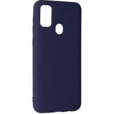 Happycase Samsung Galaxy M30S Kılıf Nano Içi Kadife  Silikon - Lacivert