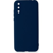 Happycase Huawei P Smart S Kılıf Nano Içi Kadife  Silikon - Lacivert