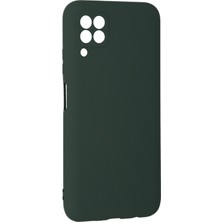 Happycase Huawei P40 Lite Kılıf Nano Içi Kadife  Silikon - Koyu Yeşil