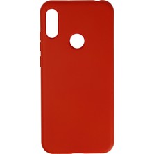 Happycase Huawei Y6 2019 Kılıf Nano Içi Kadife  Silikon - Kırmızı