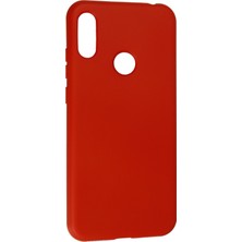 Happycase Huawei Y6 2019 Kılıf Nano Içi Kadife  Silikon - Kırmızı