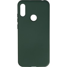 Happycase Huawei Y6 2019 Kılıf Nano Içi Kadife  Silikon - Koyu Yeşil