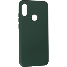 Happycase Huawei Y6 2019 Kılıf Nano Içi Kadife  Silikon - Koyu Yeşil