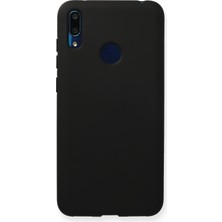 Happycase Huawei Y7 2019 Kılıf Nano Içi Kadife  Silikon - Siyah