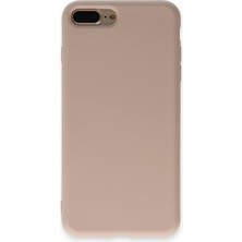 Happycase iPhone 7 Plus Kılıf Nano Içi Kadife  Silikon - Pudra