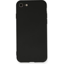 Happycase iPhone 8 Kılıf Nano Içi Kadife  Silikon - Siyah