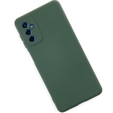 Happycase Samsung Galaxy M52 5g Kılıf Nano Içi Kadife  Silikon - Koyu Yeşil