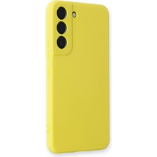 Happycase Samsung Galaxy S22 Plus Kılıf Nano Içi Kadife  Silikon - Sarı