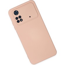 Happycase Xiaomi Poco M4 Pro 4g Kılıf Nano Içi Kadife  Silikon - Pudra