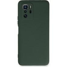 Happycase Xiaomi Poco X3 Gt Kılıf Nano Içi Kadife  Silikon - Koyu Yeşil