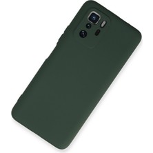 Happycase Xiaomi Poco X3 Gt Kılıf Nano Içi Kadife  Silikon - Koyu Yeşil