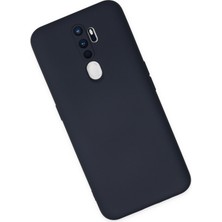 Happycase Oppo A5 2020 Kılıf Nano Içi Kadife  Silikon - Lacivert