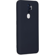 Happycase Oppo A5 2020 Kılıf Nano Içi Kadife  Silikon - Lacivert