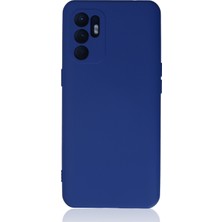 Happycase Oppo Reno 6 Kılıf Nano Içi Kadife  Silikon - Mavi
