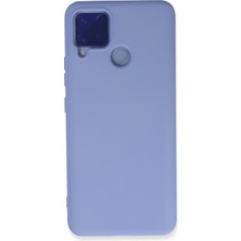 Happycase Realme C15 Kılıf Nano Içi Kadife  Silikon - Lila