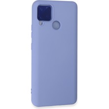 Happycase Realme C15 Kılıf Nano Içi Kadife  Silikon - Lila