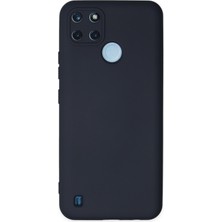 Happycase Realme C21Y Kılıf Nano Içi Kadife  Silikon - Lacivert