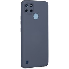 Happycase Realme C21Y Kılıf Nano Içi Kadife  Silikon - Gri