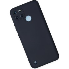 Happycase Realme C21Y Kılıf Nano Içi Kadife  Silikon - Lacivert