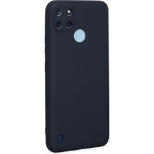 Happycase Realme C21Y Kılıf Nano Içi Kadife  Silikon - Lacivert