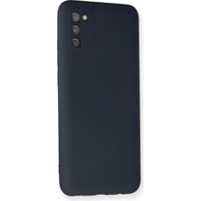 Happycase Samsung Galaxy A03S Kılıf Nano Içi Kadife  Silikon - Lacivert