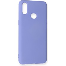 Happycase Samsung Galaxy A10S Kılıf Nano Içi Kadife  Silikon - Lila