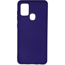 Happycase Samsung Galaxy A21S Kılıf Nano Içi Kadife  Silikon - Mor