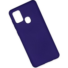 Happycase Samsung Galaxy A21S Kılıf Nano Içi Kadife  Silikon - Mor