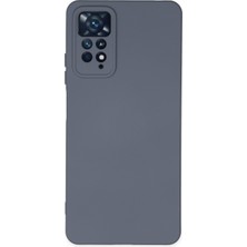 Happycase Xiaomi Redmi Note 11 Pro Kılıf Nano Içi Kadife  Silikon - Gri