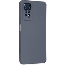 Happycase Xiaomi Redmi Note 11 Pro Kılıf Nano Içi Kadife  Silikon - Gri