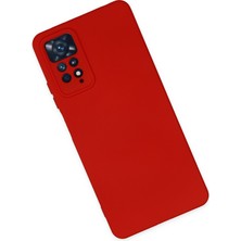 Happycase Xiaomi Redmi Note 11 Pro Kılıf Nano Içi Kadife  Silikon - Kırmızı