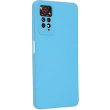 Happycase Xiaomi Redmi Note 11 Pro Kılıf Nano Içi Kadife  Silikon - Mavi