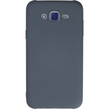 Happycase Samsung Galaxy J7 Kılıf Nano Içi Kadife  Silikon - Gri