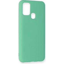 Happycase Samsung Galaxy M30S Kılıf Nano Içi Kadife  Silikon - Turkuaz