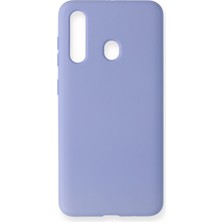 Happycase Samsung Galaxy A60 Kılıf Nano Içi Kadife  Silikon - Lila